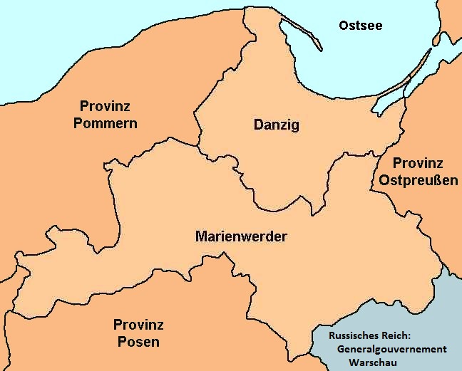 HIS-Data Provinz Westpreußen Karte 1914