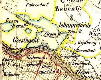 HIS-Data Freie Stadt Hamburg Karte 1850