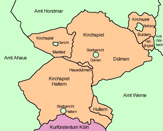 HIS-Data Dülmen Gogericht Karte